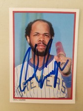 Cecil Cooper Signed Autographed Vintage 1984 Topps All Star Brewers Red Sox COOL