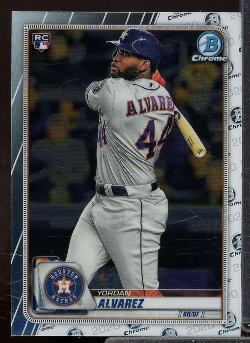 Yordan Alvarez Rookie Card 2020 Bowman Chrome #25