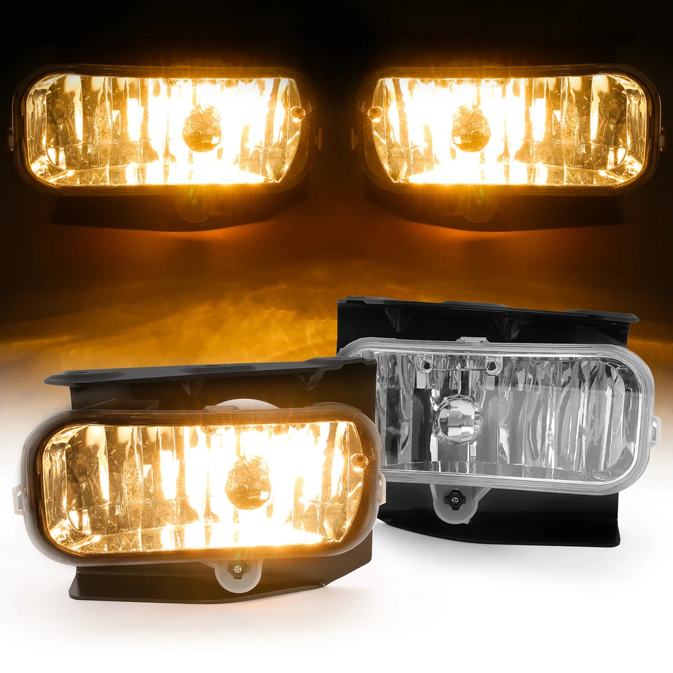 Par de luces antiniebla luces de parachoques lente transparente halógena para Ford F-150 F-250 1999-2004 Foto 2 de 4