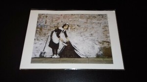 BANKSY Signed? Graffiti Maid Art Carpet 'Sweeping Peace ...