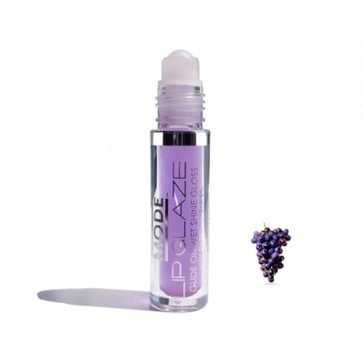 MODE Lip Glaze Concord Grape Flavored Roll On Lip Gloss Yummy Sheer Wet Shine  