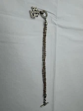 Silver Tone RLL Multi Strand Bracelet