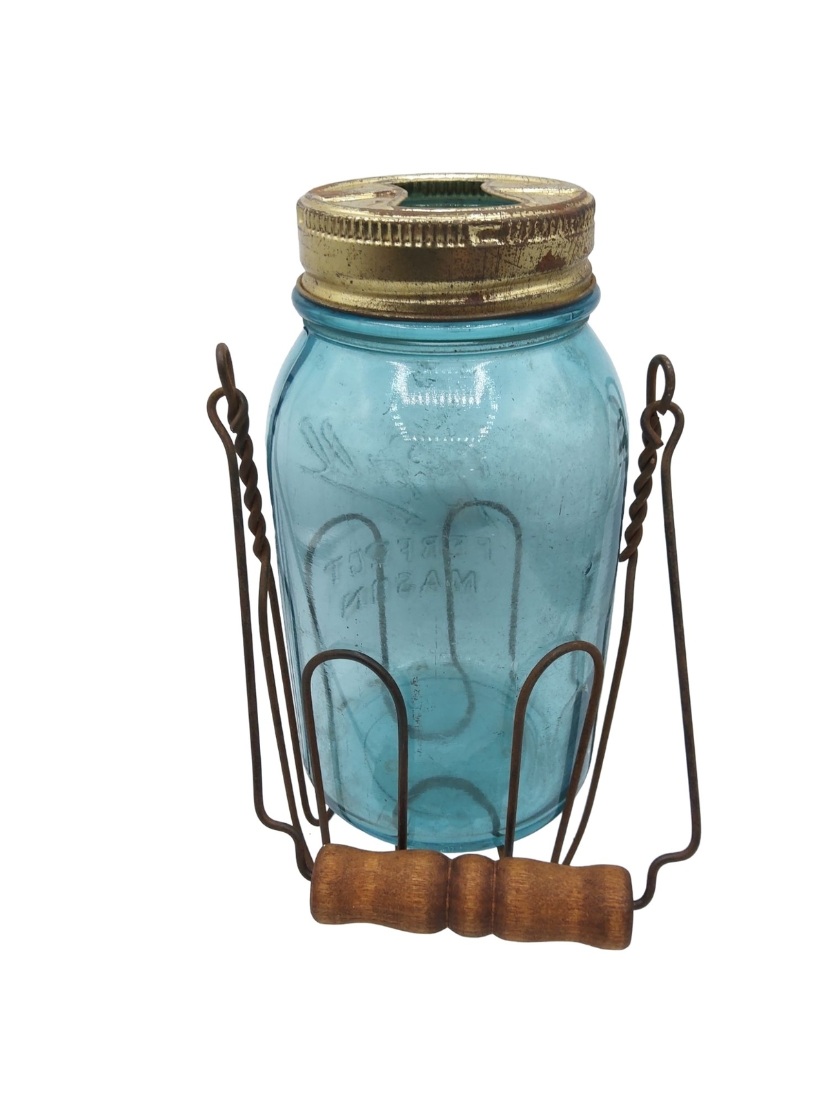 Antique Wire Canning Jar Holder Lifter and Mason Jar. eBay