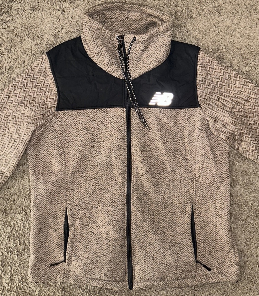 Women's Size XL Brown New Balance Jacket Rn #130893 Coat Full Zip