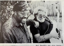 Merl Saunders Original AUTOGRAPHED PHOTO 1999...