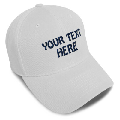 custom embroidered baseball caps for men personalized hats acrylic strap adjust