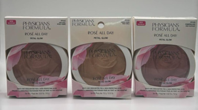 3PK Physicians Formula Rose All Day Petal Glow SET ~ FAST SHIPPING ~ READ