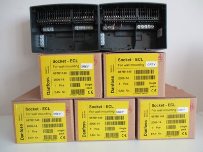 Danfoss 087B1149 Socket ECL wall mounting  x 7 Units $35.00 Total. USA Free Ship