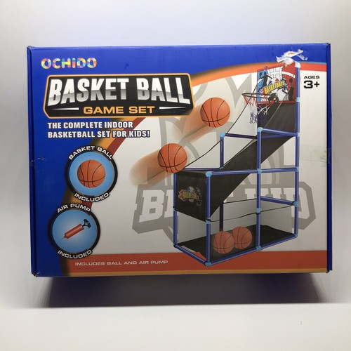 Arcade Basketball Game Set with 4 Balls and Hoop for Kids Ages 3 And Up