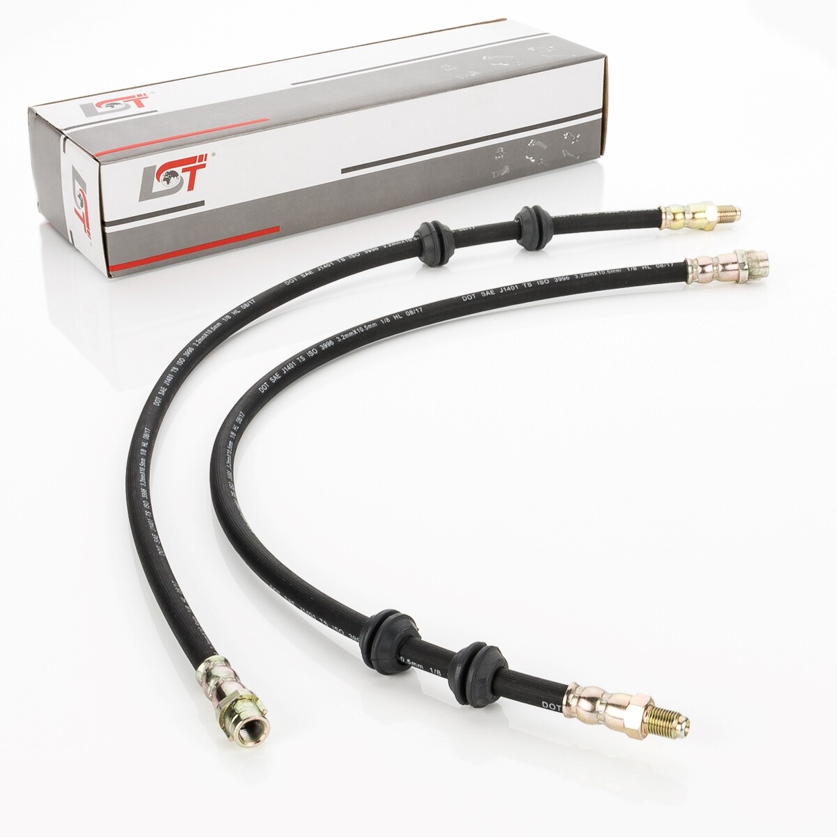 2X Brake Hose Brake Line Rear For MERCEDES BENZ M CLASS W164 - 610 Mm