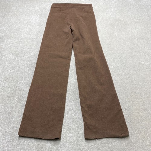 Sezane Trousers UK 8 Women's Brown EU 36 Zip-Fly Dress Pants 26x30 - Picture 7 of 17