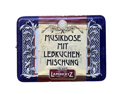 Blechdose Schmuckdose Vorratsdose mit Spieluhr Lambertz Musikdose