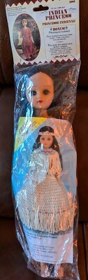 Fibre Craft Indian Princess Doll NEW Bonus Beading Kit