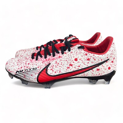 Nike Air Zoom Mercurial Vapor 15 Academy FG Soccer White Red Mens