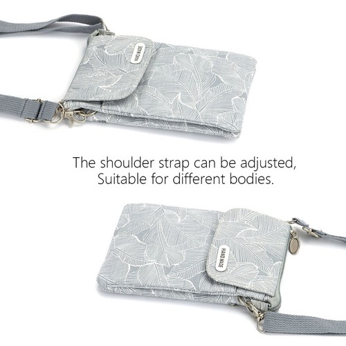 Women's Small Crossbody Cell Phone Purse Case Shoulder Bag Pouch Handbag Wallet - Picture 9 of 12