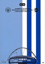 FA CUP SEMI FINAL 2019 Manchester City v Brighton - Official match programme