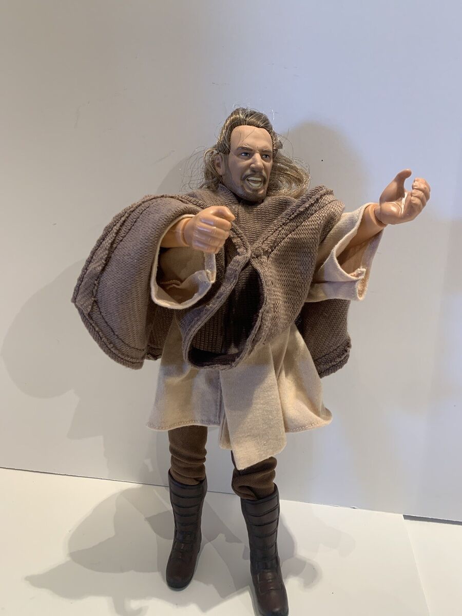 Star Wars Qui-Gon Jinn 12 Action Figure with Tatooine Poncho