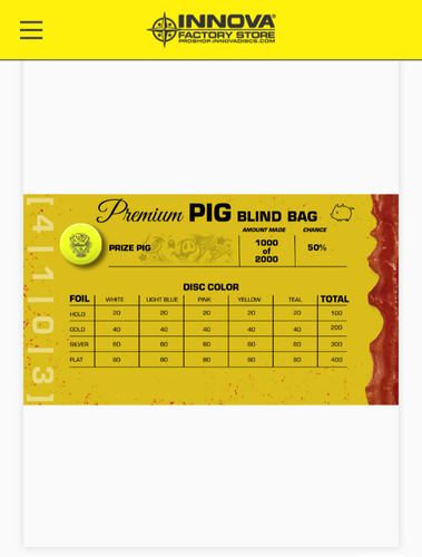 Innova Star Pig "Prize Pig" Stamp 1/1000- Yellow 1/80 Don't miss - Picture 3 of 3