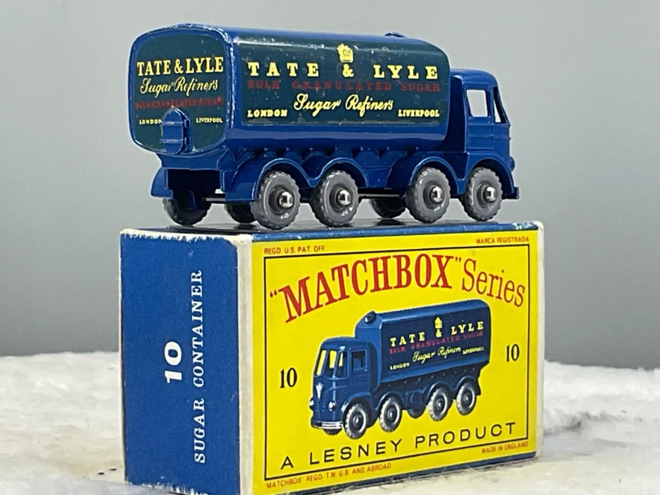 Camión contenedor de azúcar Matchbox Moko Lesney #10C, GPW, COMO NUEVO todo original en caja D Foto 4 de 4
