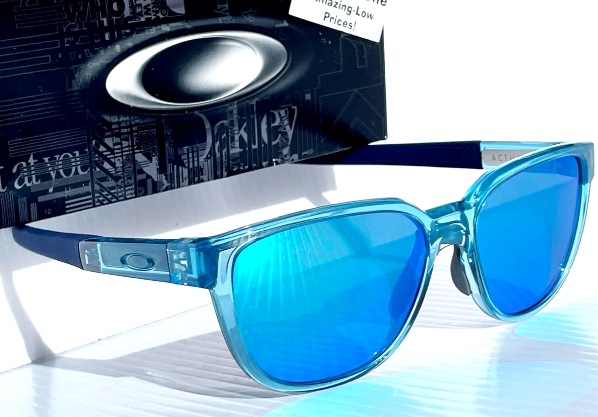 NEW Oakley ACTUATOR Stonewash Crystal PRIZM Sapphire Lens Sunglass