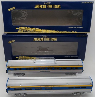 American Flyer 6-47903 S Delaware & Hudson Streamliner Diner & Vista Dome #43/36