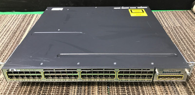 Cisco WS-C3750X-48P-L  48-Port PoE  Switch w/RACK EARS