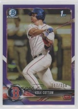 2018 Bowman Draft Chrome Purple Refractor 157/250 Kole Cottam #BDC-69 s3g