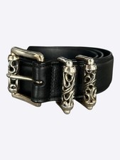 Chrome Hearts Black  Silver Roller Belt