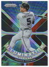 Freddie Freeman 2021 Panini Prizm Illumination Prizms Cosmic Haze #9  Atlanta