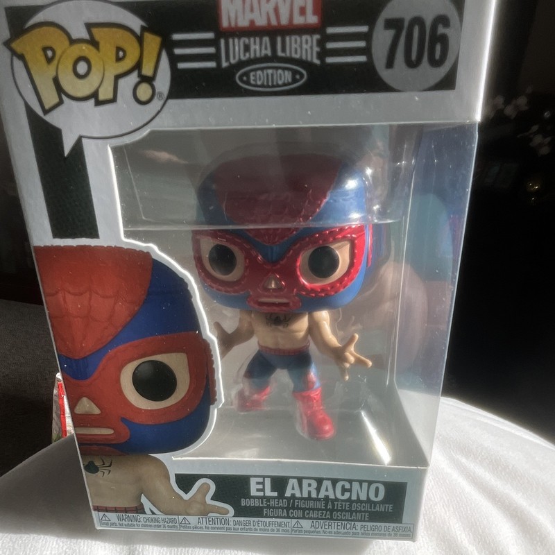Funko Pop! Marvel Lucha Libre El Aracno #706 Vinyl Bobble-Head Figure