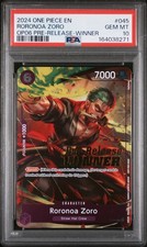 Roronoa Zoro OP-06 Pre-Release Tournament Winner P-045 - PSA 10