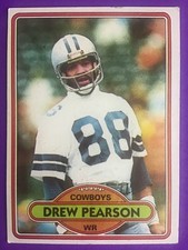 1980 TOPPS Football  CARD # 250 Drew Pearson