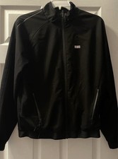 FIGS Technical Collection Cobaki Full Zip Scrub Jacket Solid Black S
