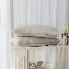 100 Pillowcases Set of 2, Envelope Overlap Closure Queen 20"X30" Linen