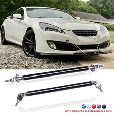 2XFor Hyundai Genesis Coupe Front Bumper Lip Splitter Strut Rod Tie Support Bars