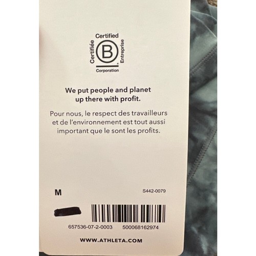 Medias Athleta Salutation Stash Pocket II Estampadas 7/8 Talla Mediana Nuevas - Imagen 6 de 6