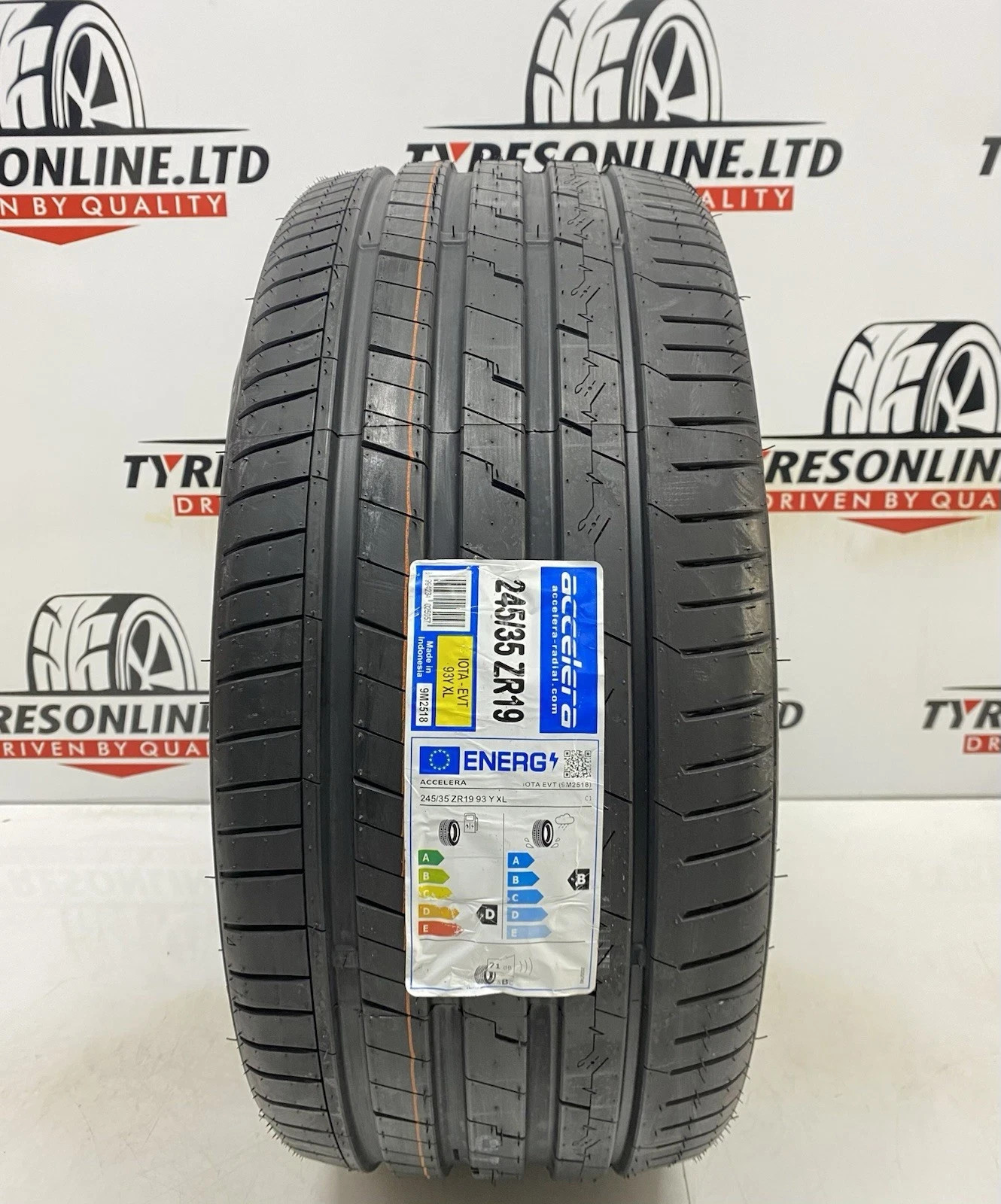 1 X 245 35 19 ACCELERA EVT 93Y XL 245/35ZR19 NEW B RATED WET GRIP TYRE 2453519