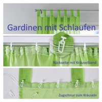 Gardine Voile 245X140 Cm Sand, Transparente Vorhang, Einfarbig, Modell 61000