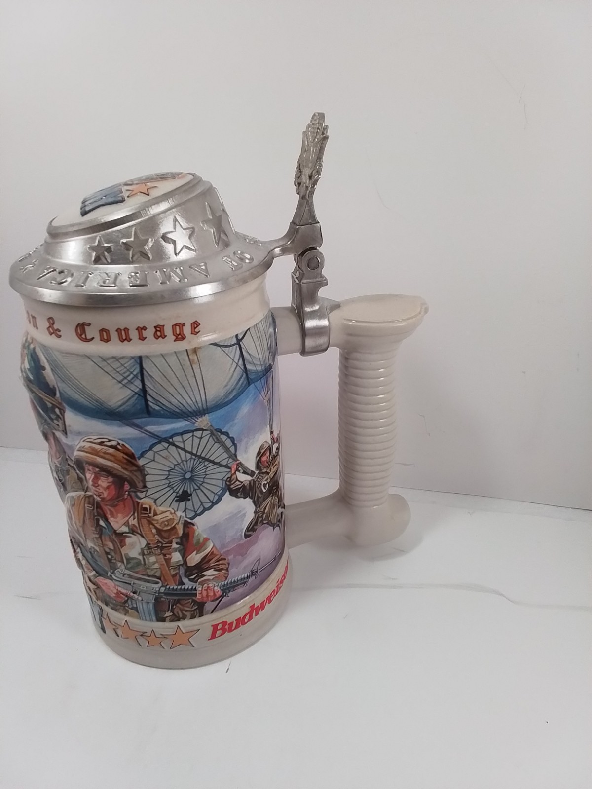 1998 Budweiser Beer Stein Army Honoring Tradition & Courage First in a Series