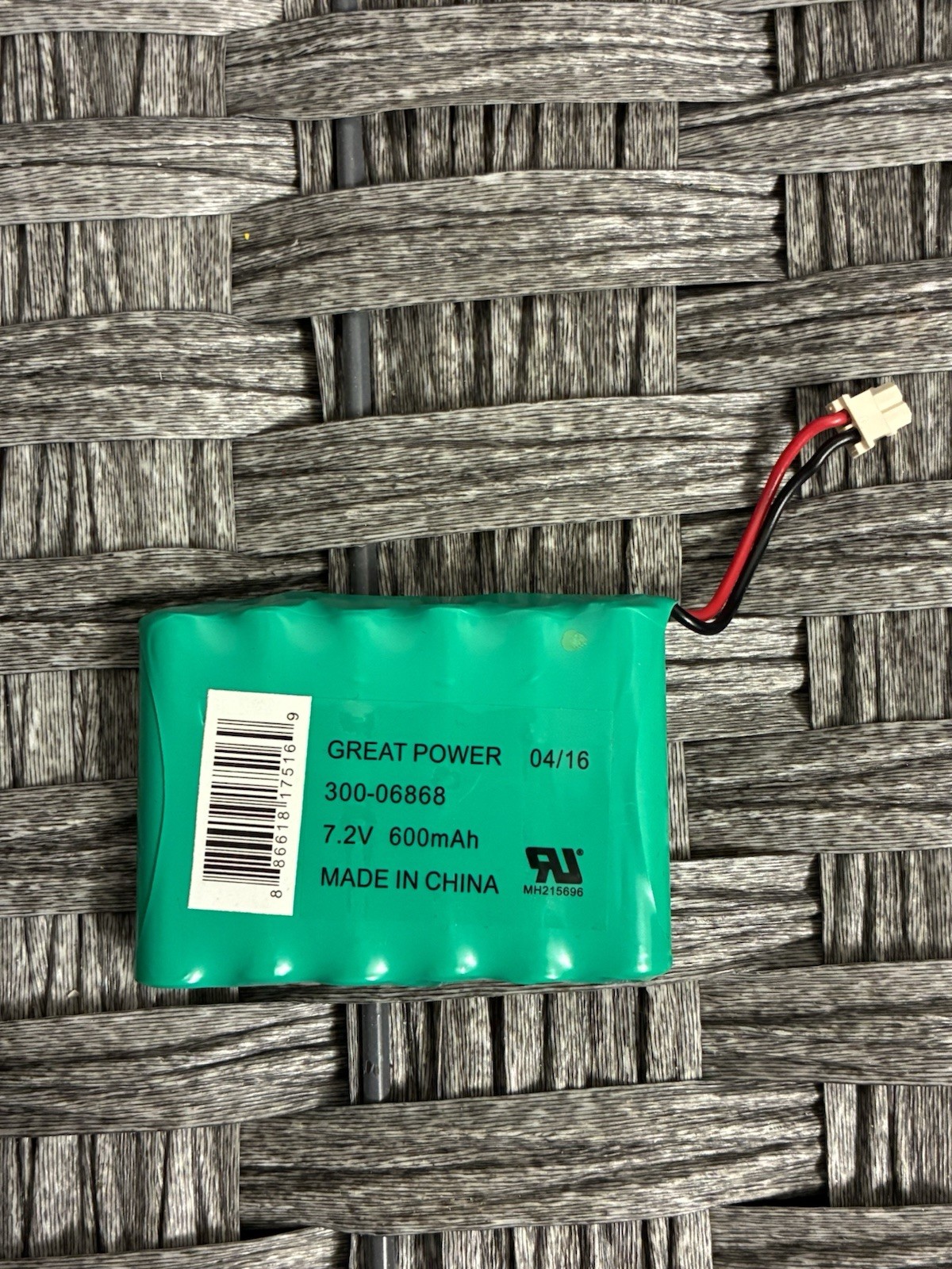 300-06868 7.2V 600mAh Battery Replacement ADT HONEYWELL HOME