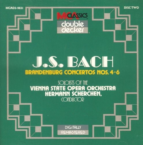 HERMANN SCHERCHEN - Bach:brandenburg Ctos. 1-6 - 2 CD - **NEW/ STILL SEALED**