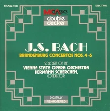 HERMANN SCHERCHEN - Bach:brandenburg Ctos. 1-6 - 2 CD - **NEW/ STILL SEALED**