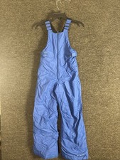 Columbia Youth Medium Blue Insulated Snow Overalls