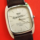Seiko Pilot Watch Colonel Ohlinger 7800-5189 Tank Vintage Box Leather Band
