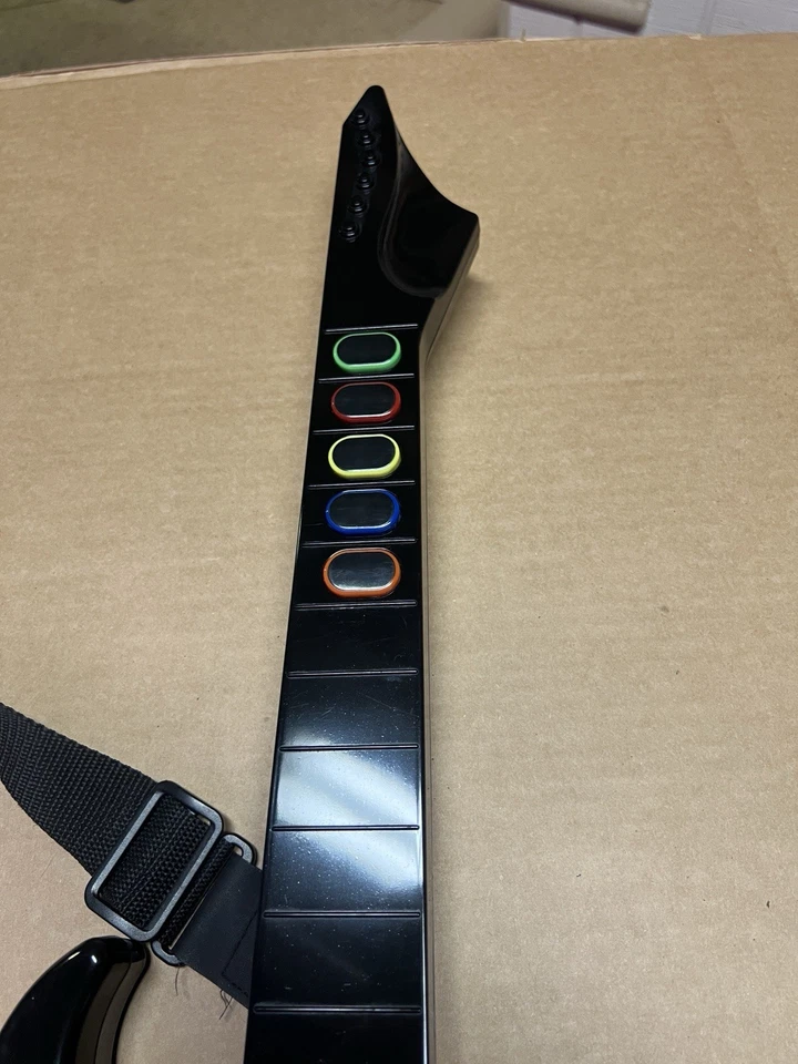 Controlador de guitarra inalámbrico Psyclone Essentials PS3 hacha negra con dongle PROBADO Foto 4 de 4