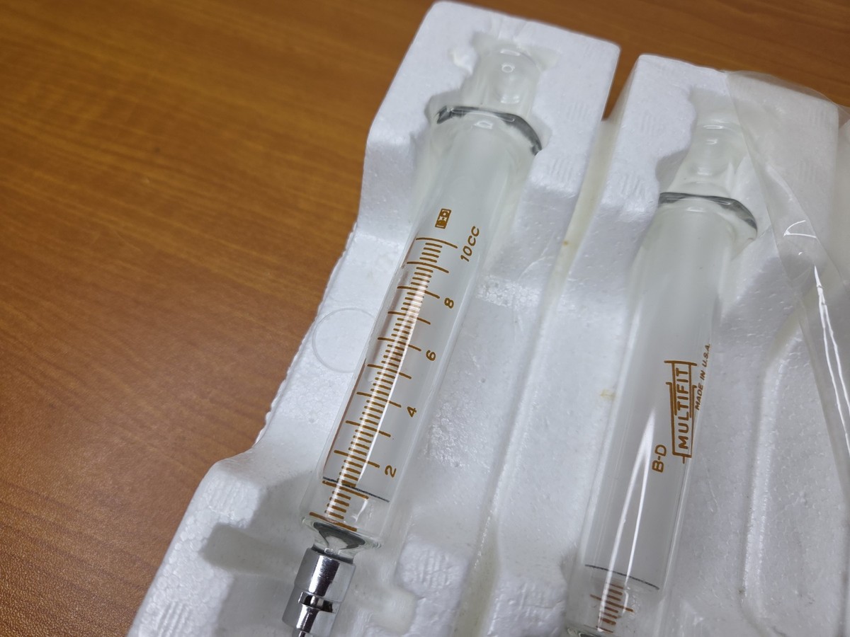 B-d Yale Becton Dickinson 10CC Glass Syringe Luer Lock for sale