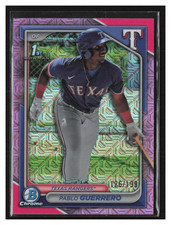 2024 Bowman Chrome Mega Box Pink Mojo Refractor 126/199 Pablo Guerrero