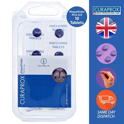 Curaprox PCA223 Tabletten für Plaquefinder angenehmer Fruchtgeschmack 10 Tabletten