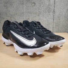 Nike Alpha Huarache Elite 4 Low MCS Mens Size 10 Baseball Cleats Black White