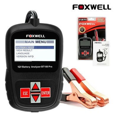 FOXWELL BT100 Pro 12V-Autobatterietester   Ladetest-Analysator (100-1100 CCA)